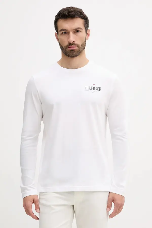 Tommy Hilfiger Bombažna majica z dolgimi rokavi Tommy Hilfiger