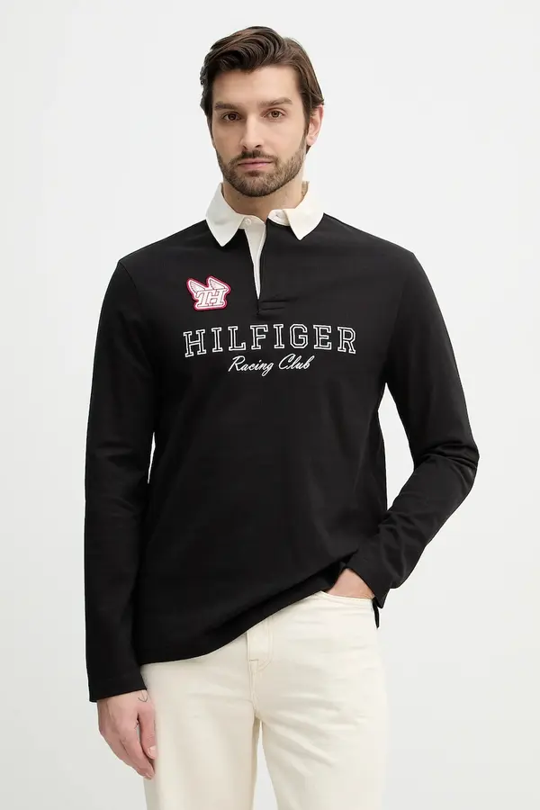 Tommy Hilfiger Bombažna majica z dolgimi rokavi Tommy Hilfiger