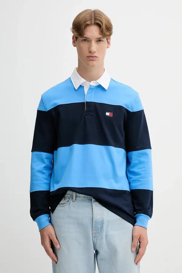 Tommy Jeans Bombažna majica z dolgimi rokavi Tommy Jeans