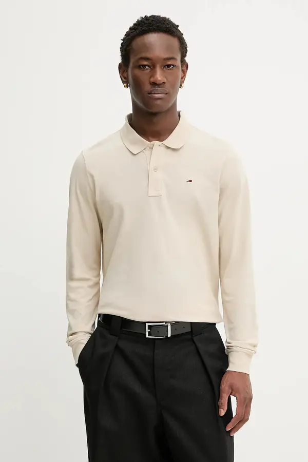 Tommy Jeans Bombažna majica z dolgimi rokavi Tommy Jeans