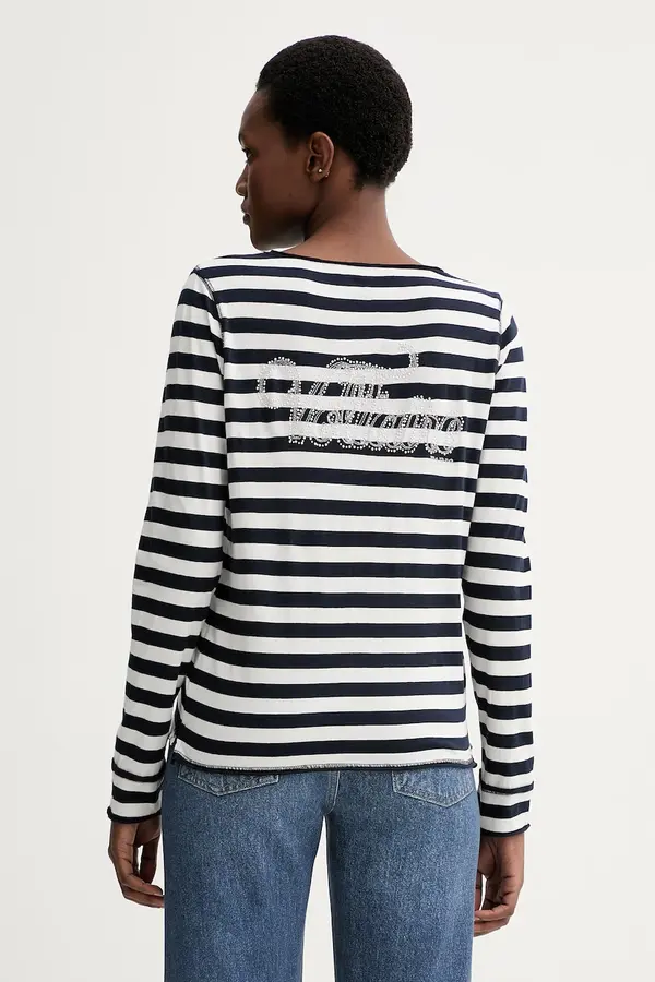 Zadig&Voltaire Bombažna majica z dolgimi rokavi ZADIG&VOLTAIRE