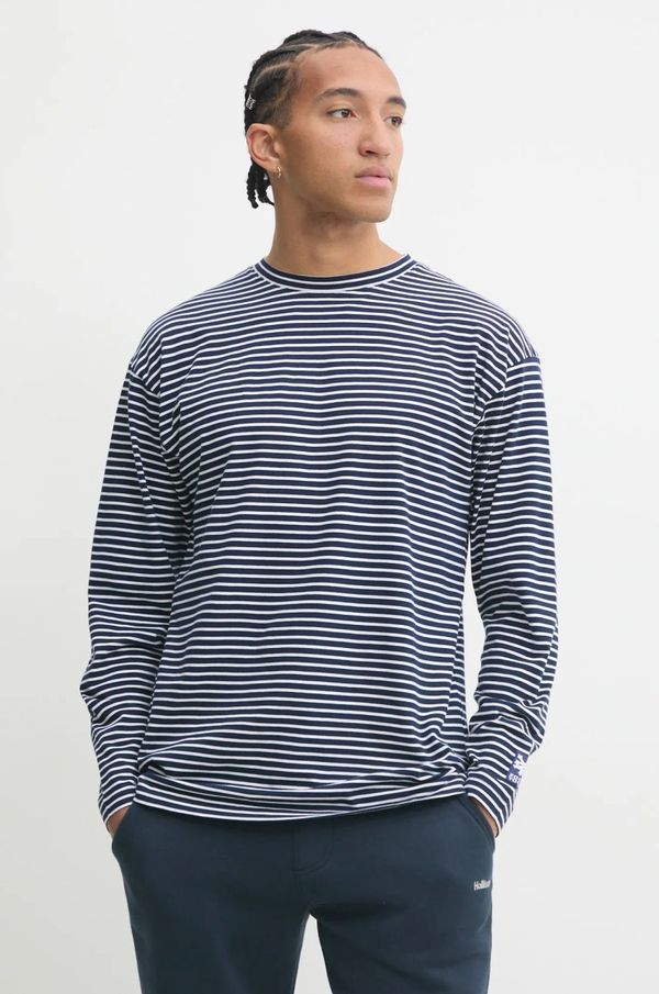 Zoo York Bombažna majica z dolgimi rokavi Zoo York mornarsko modra barva, 60240007