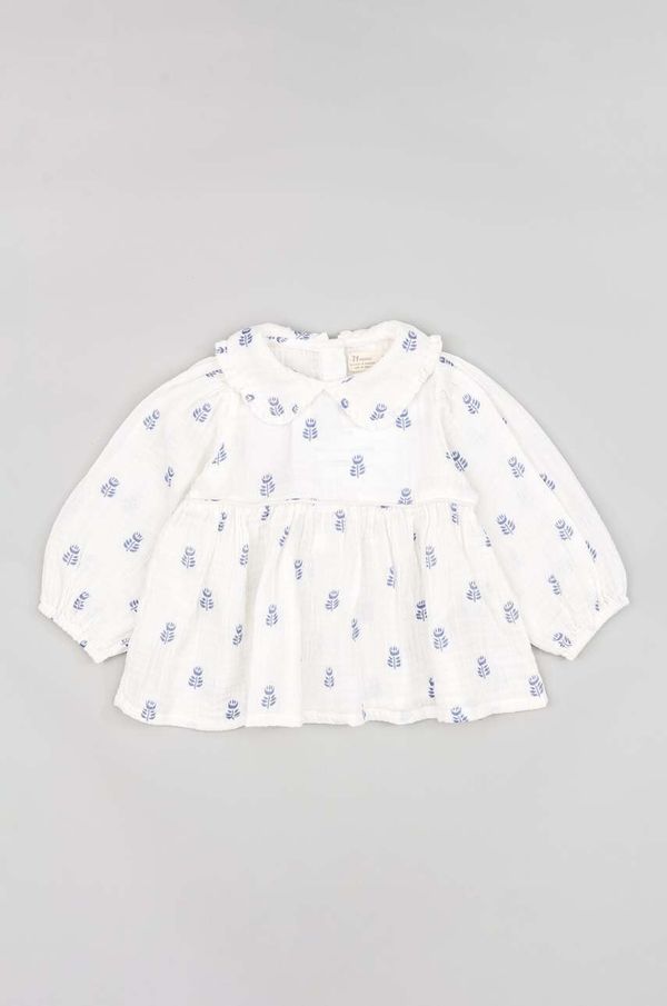Zippy Bombažna majica za dojenčka zippy bela barva