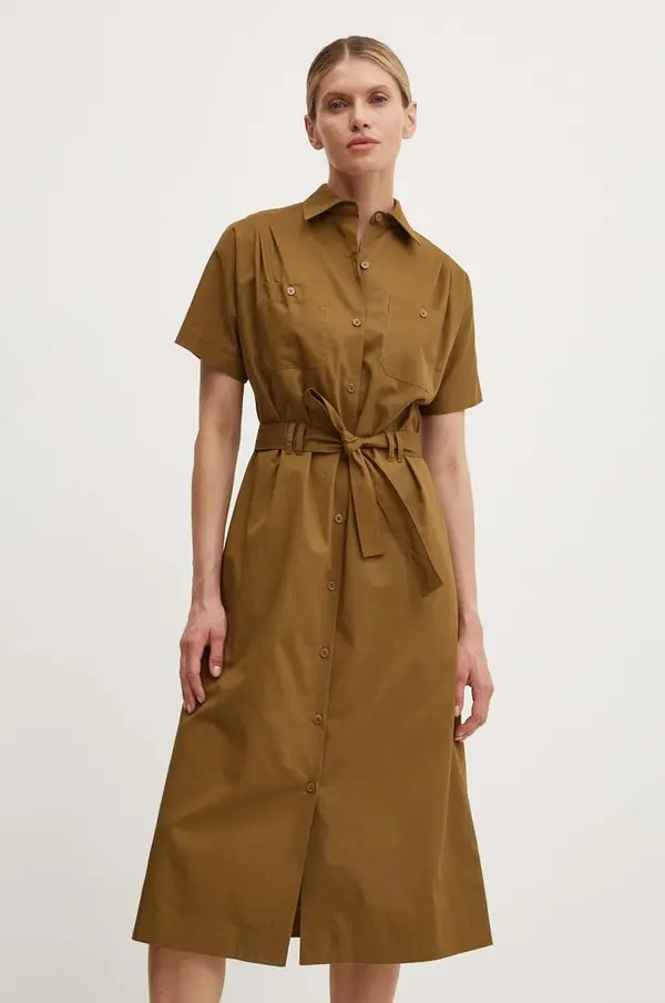 A.P.C. Bombažna obleka A.P.C. robe new drew