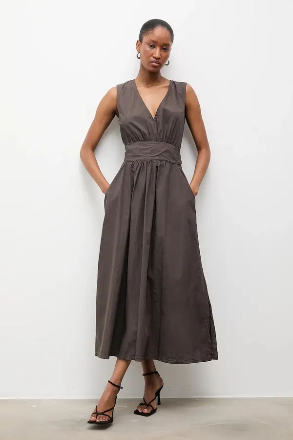 Answear.LAB Bombažna obleka Answear.LAB