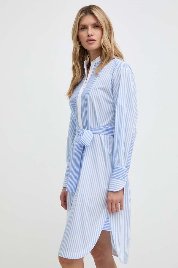 BOSS Bombažna obleka BOSS 50513552