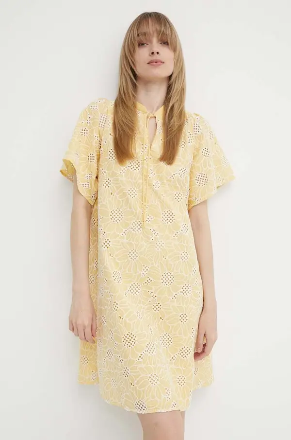 Bruuns Bazaar Bombažna obleka Bruuns Bazaar WoodbineBBJulia dress