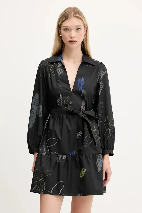 Desigual Bombažna obleka Desigual PISOS