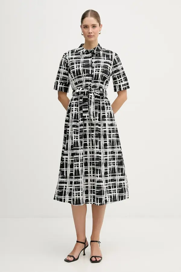 DKNY Bombažna obleka Dkny
