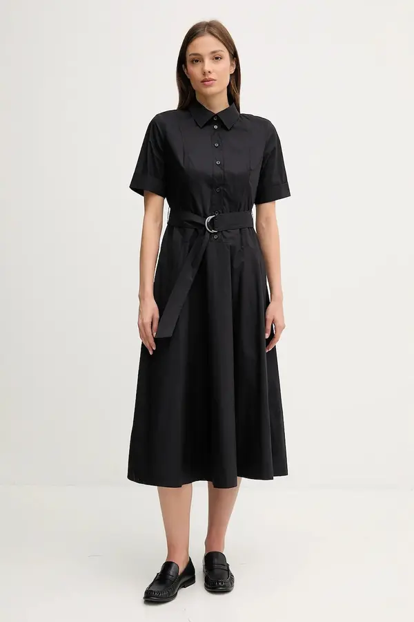 DKNY Bombažna obleka Dkny