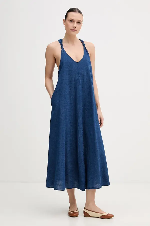 DKNY Bombažna obleka Dkny