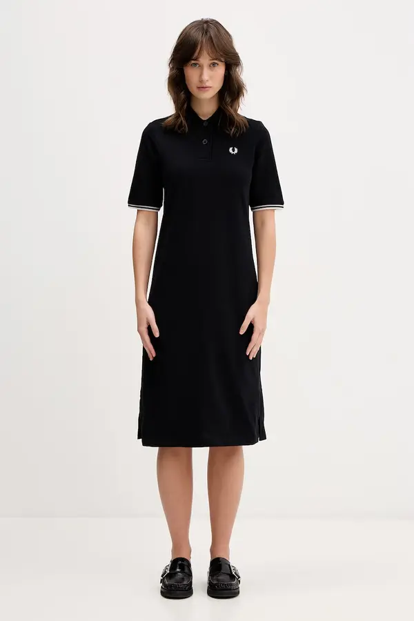 Fred Perry Bombažna obleka Fred Perry