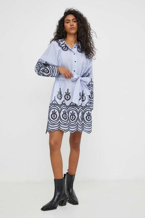 MUNTHE Bombažna obleka MUNTHE