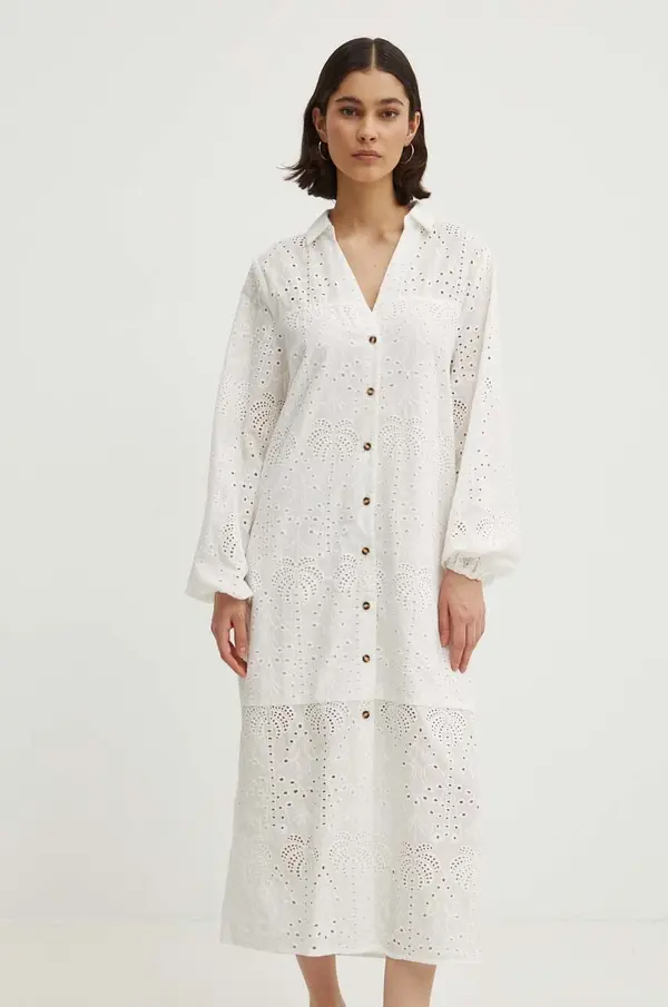 Never Fully Dressed Bombažna obleka Never Fully Dressed Jenna Shirt dress
