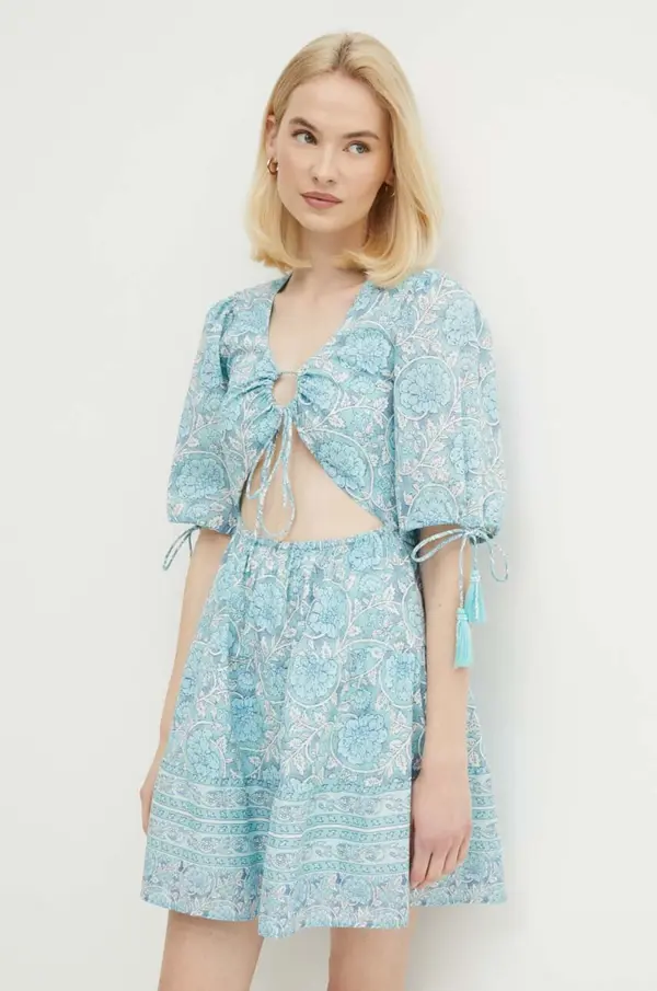 Pepe Jeans Bombažna obleka Pepe Jeans MARGOT