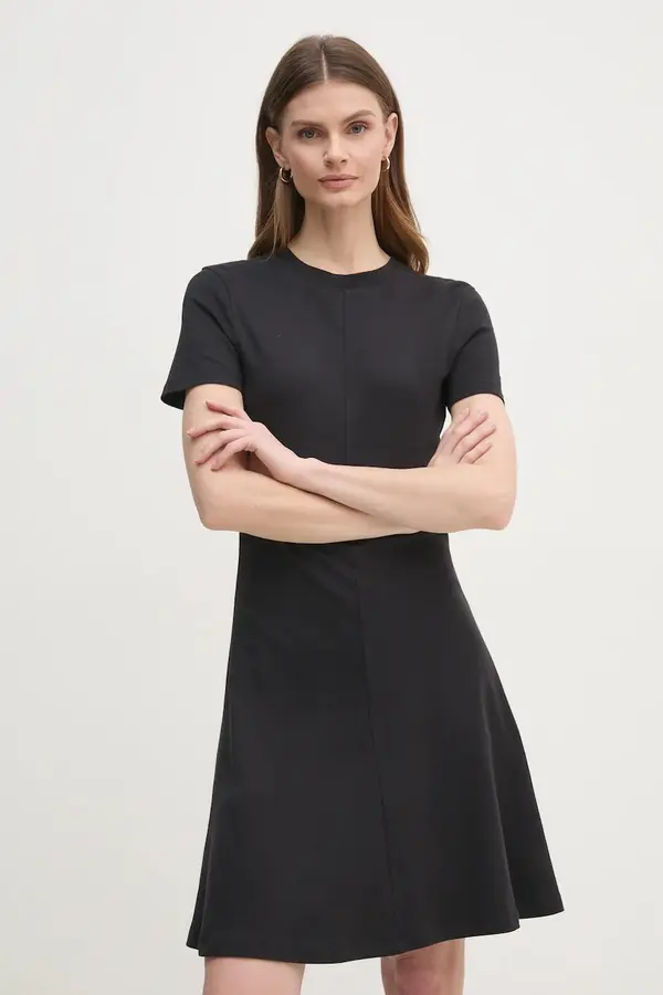 Tommy Hilfiger Bombažna obleka Tommy Hilfiger