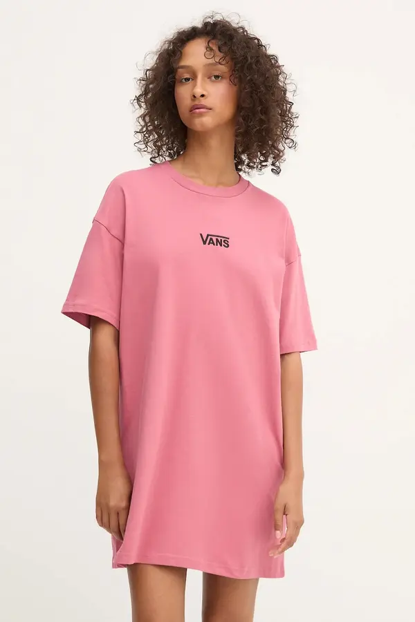 Vans Bombažna obleka Vans