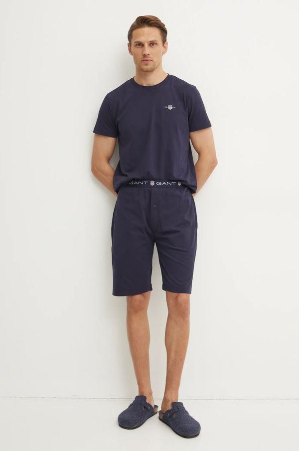 Gant Bombažna pižama Gant mornarsko modra barva, 902449900