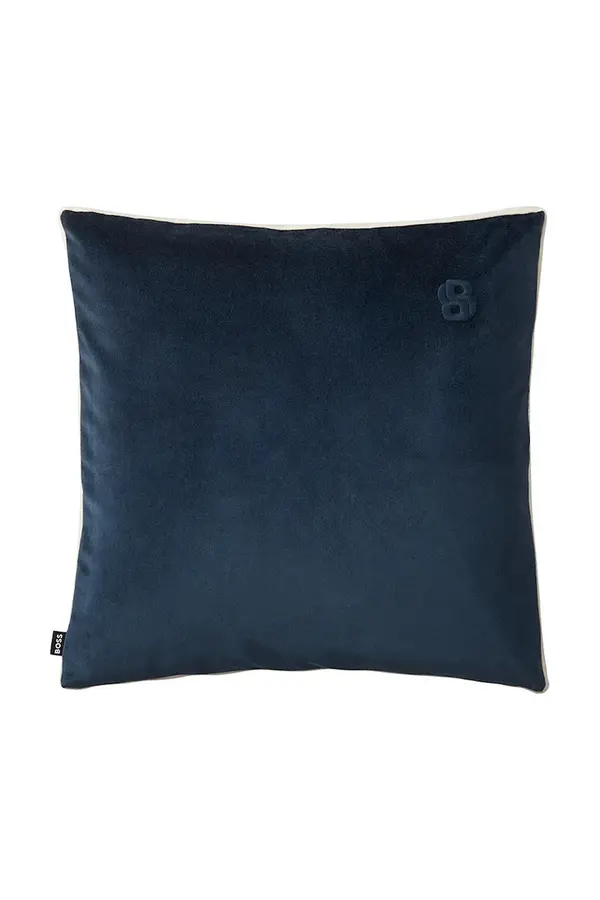 BOSS Bombažna prevleka za blazino BOSS BVELVET Midnight 43 x 43 cm