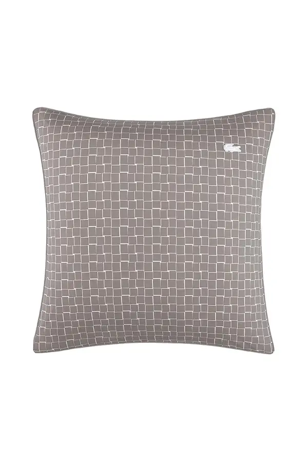 Lacoste Bombažna prevleka za blazino Lacoste L BLOCK Greige 65 x 65 cm