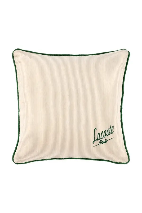 Lacoste Bombažna prevleka za blazino Lacoste L VELVET Ivoire 45 x 45 cm