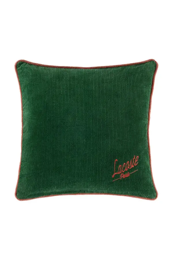 Lacoste Bombažna prevleka za blazino Lacoste L VELVET Vert 45 x 45 cm