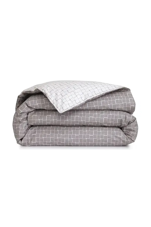 Lacoste Bombažna prevleka za odejo Lacoste L BLOCK Greige 140 x 200 cm