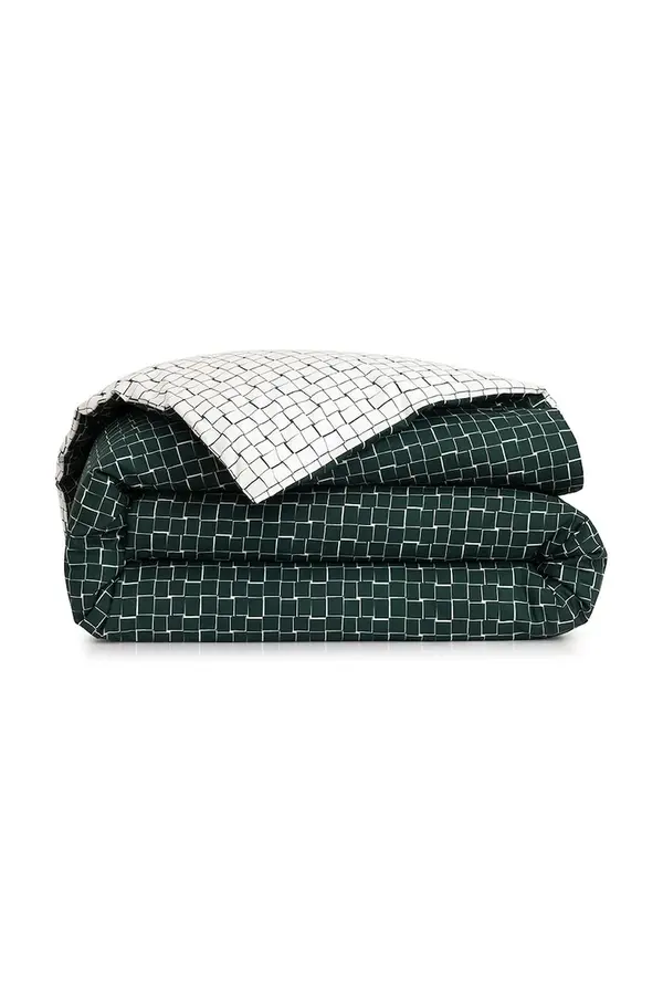 Lacoste Bombažna prevleka za odejo Lacoste L BLOCK Vert 140 x 200 cm