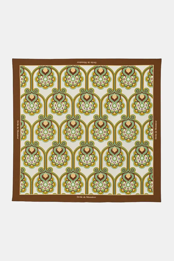 Drôle de Monsieur Bombažna rutica Drôle de Monsieur Foulard Tapisserie Florale