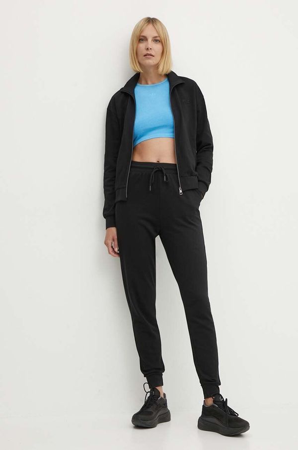 Fila Bombažna športna obleka Fila črna barva, FPS4160