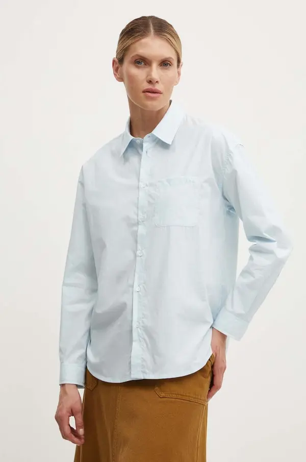 A.P.C. Bombažna srajca A.P.C. chemise boyfriend brodee