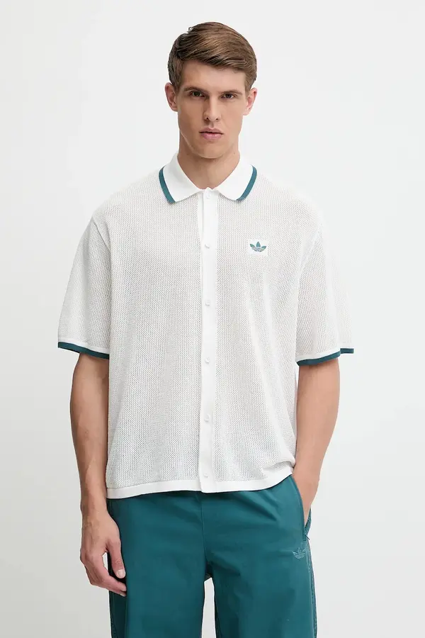 adidas Originals Bombažna srajca adidas Originals Knitted Shirt