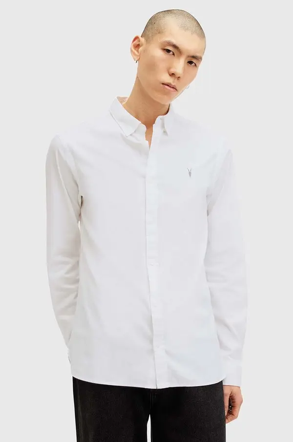 AllSaints Bombažna srajca AllSaints HAWTHORNE LS SHIRT