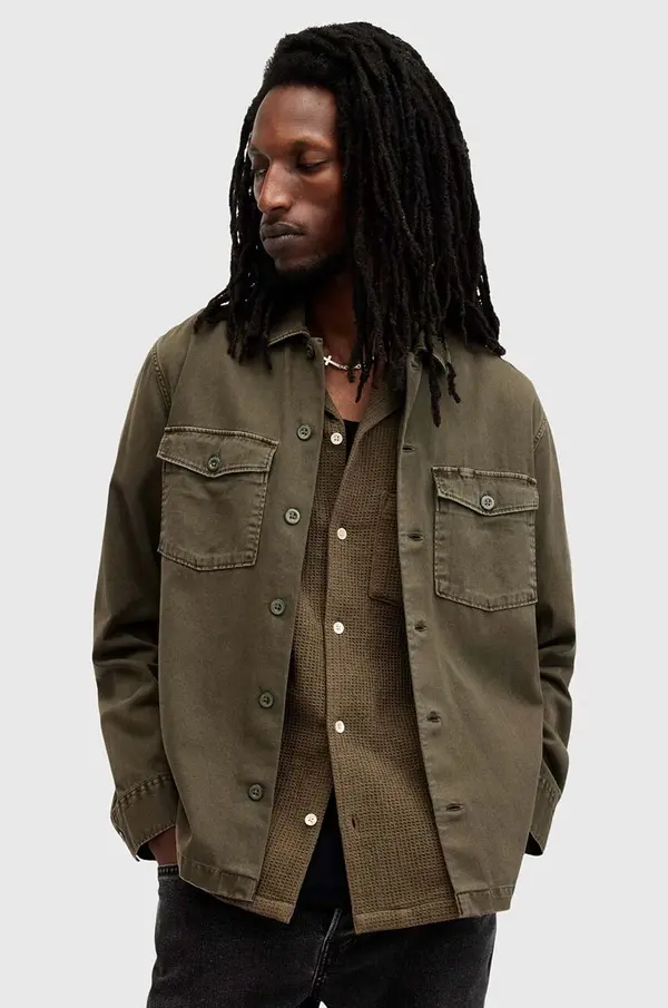 AllSaints Bombažna srajca AllSaints SPOTTER LS SHIRT