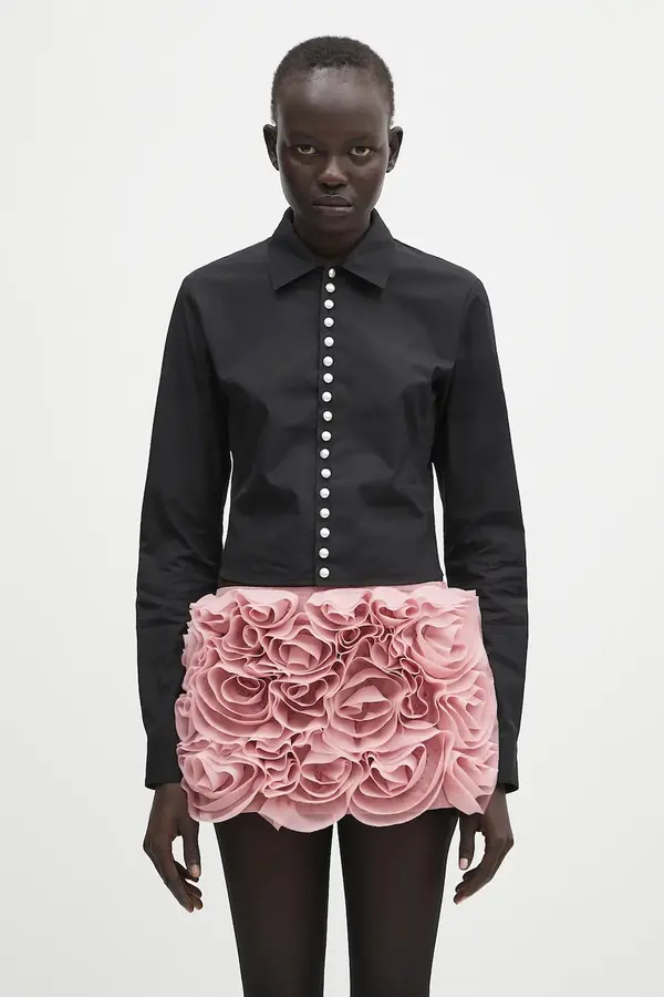 Ambush Bombažna srajca AMBUSH Fitted Pearl Button Shirt