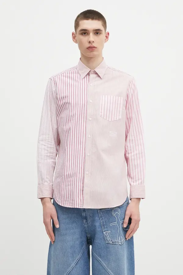 Aries Bombažna srajca Aries Patchwork LS Shirt