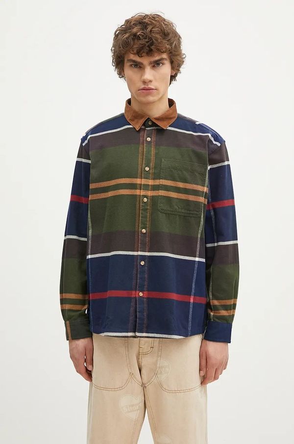 Barbour Bombažna srajca Barbour Bushlane OS Tartan Shirt moška, MSH5532