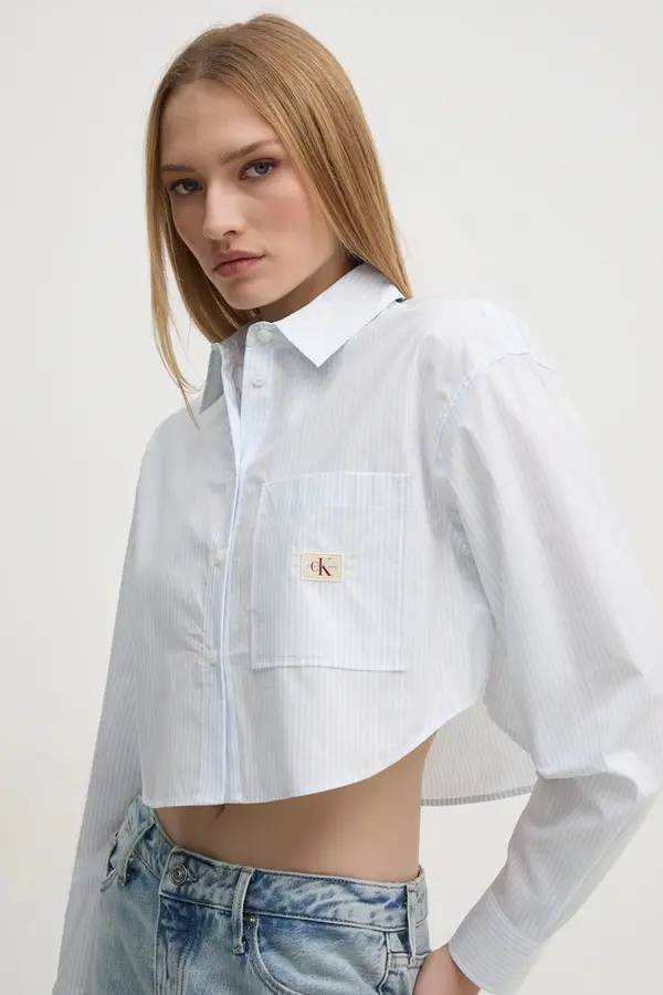 Calvin Klein Jeans Bombažna srajca Calvin Klein Jeans