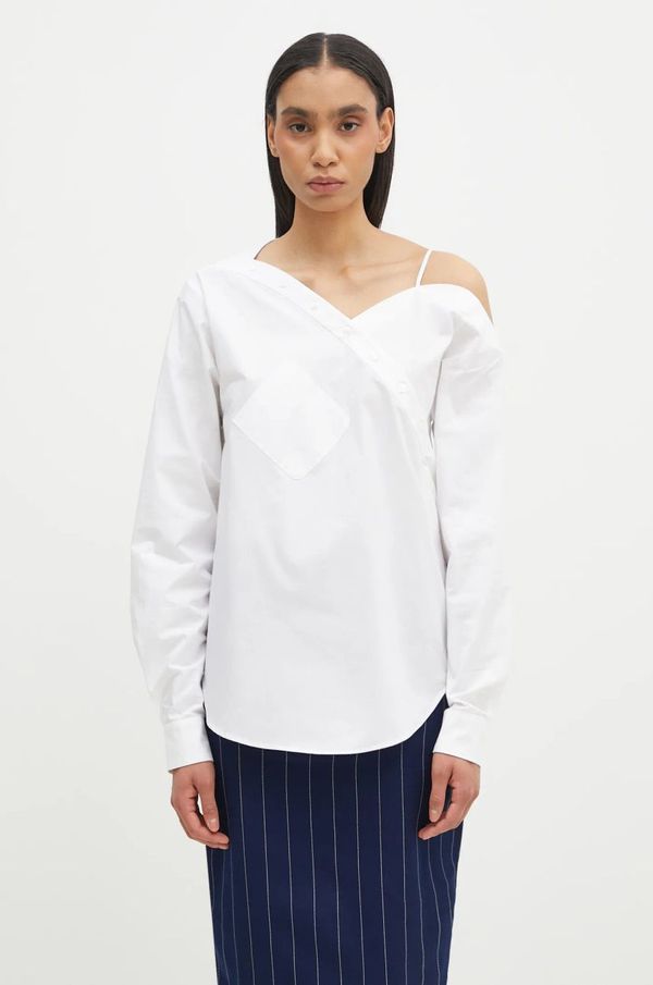 coperni Bombažna srajca Coperni Heart ženska, bela barva, COPCH52F2010