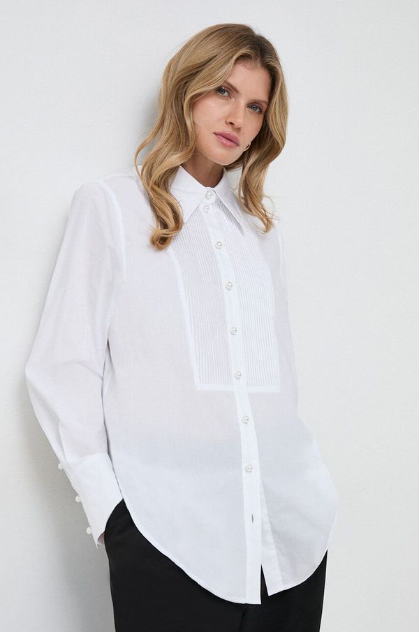 Custommade Bombažna srajca Custommade ženska, bela barva