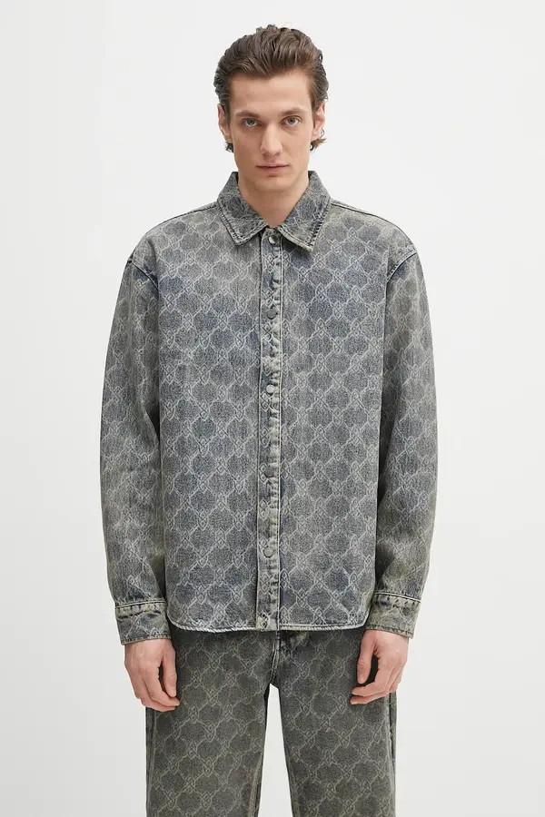Daily Paper Bombažna srajca Daily Paper Shield Laser Denim Shirt