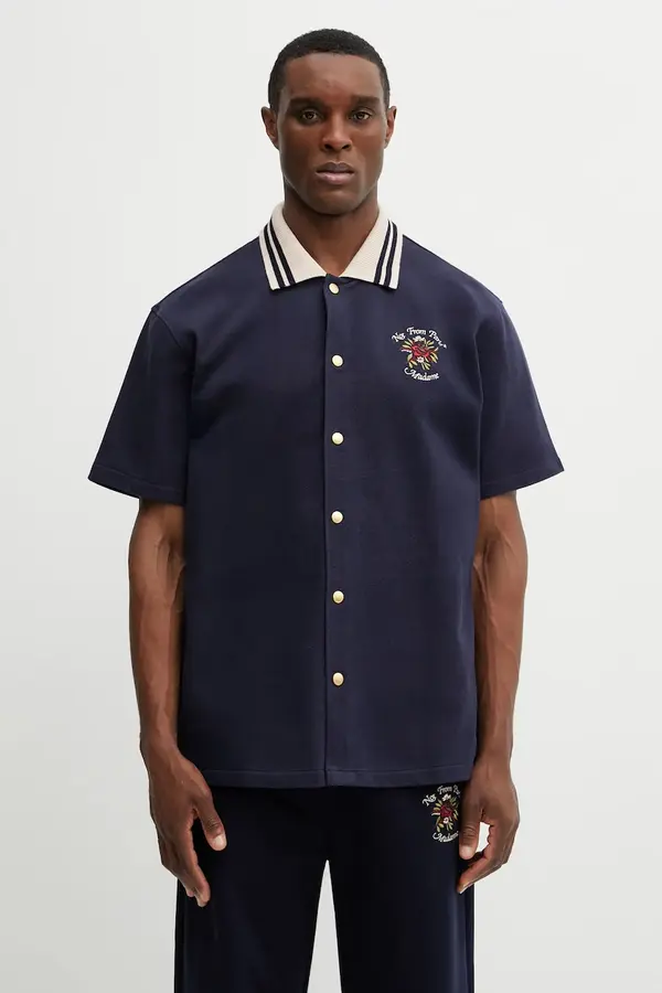Drôle de Monsieur Bombažna srajca Drôle de Monsieur Chemise Piquée Slogan Rose