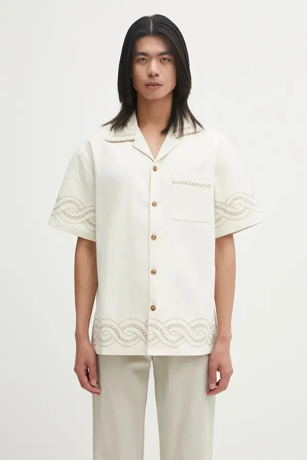 Drôle de Monsieur Bombažna srajca Drôle de Monsieur La Chemise BrodEe Tresses