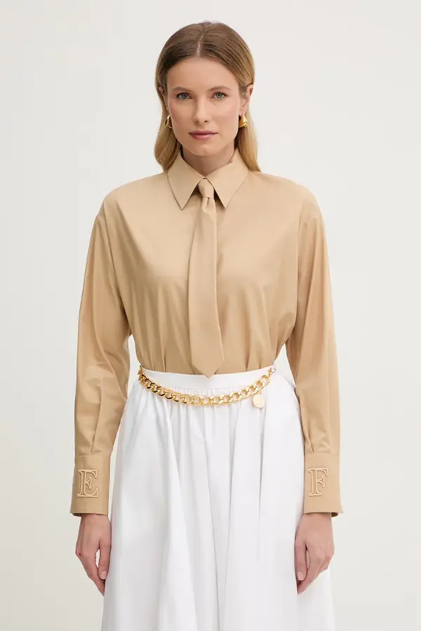 Elisabetta Franchi Bombažna srajca Elisabetta Franchi