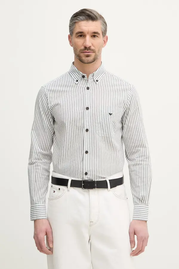 Emporio Armani Bombažna srajca Emporio Armani