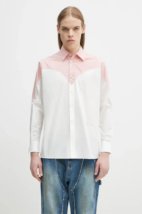 Fiorucci Bombažna srajca Fiorucci Embroidered Heart Relaxed Fit