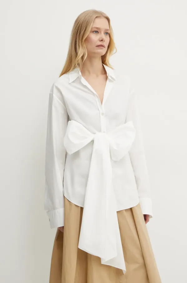 Forte Forte Bombažna srajca Forte Forte ženska, bela barva, 13616.my shirt