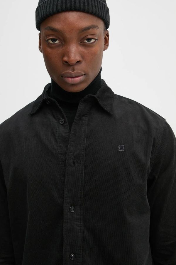 G-Star Raw Bombažna srajca G-Star Raw moška, črna barva, D25196-D751