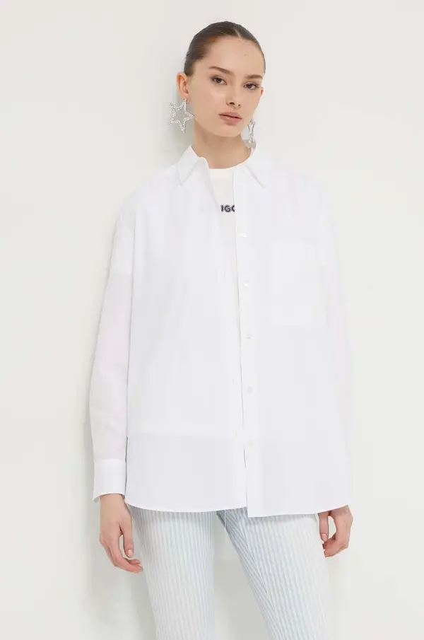 HUGO Bombažna srajca HUGO The Oversize Shirt