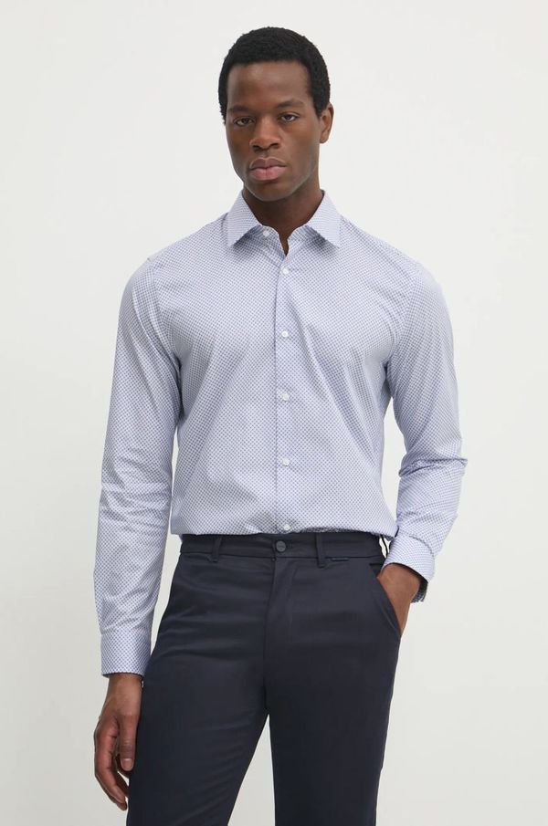 Joop! Bombažna srajca Joop! moška, bela barva, 30044899